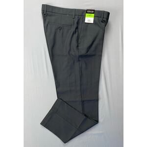 Kennith Cole Reaction Techni-Cole Slim Fit Performance Dress Pants. Gray, 34X30.